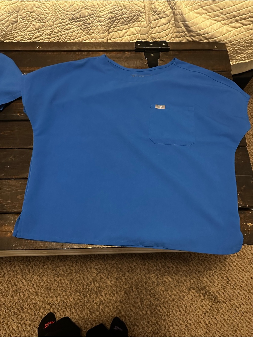 Figs Women's Short Sleeve Tee - Royal Blue